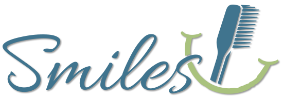 smiles with toothbrush logo