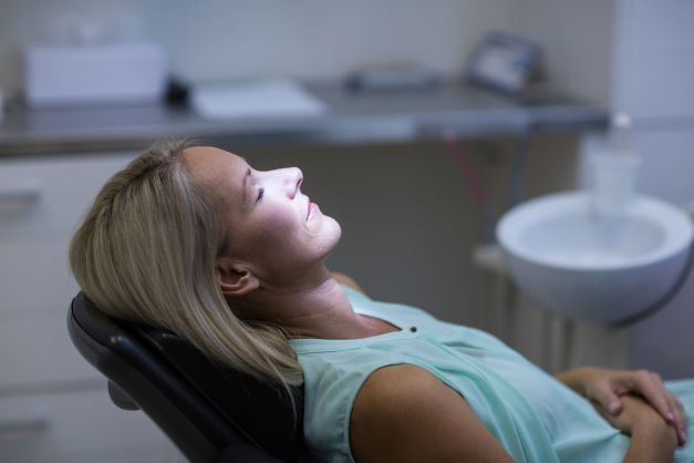 woman with dental anxiety